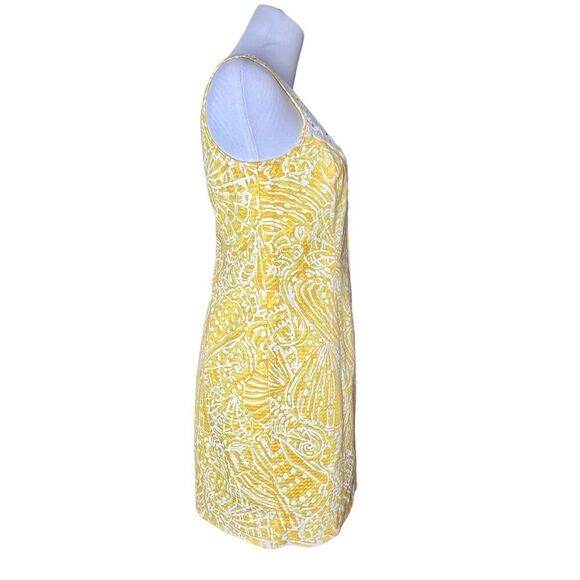 Lilly Pulitzer MacFarlane Sunglow Yellow Sea Cups Pigment sz 6 Shift Dress $198 - Picture 3 of 14